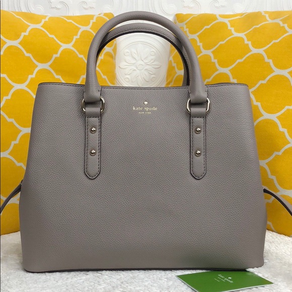 kate spade Handbags - 🌸OFFERS?🌸Kate Spade Leather Gray Satchel